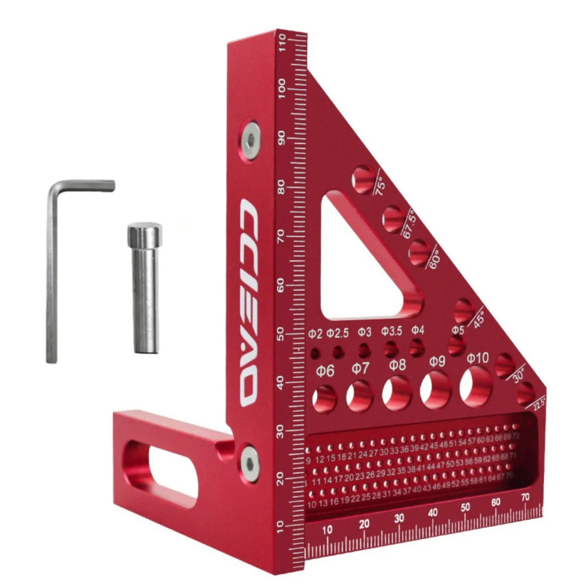 3D Multi-Angle Woodworking Square, 45° & 90°