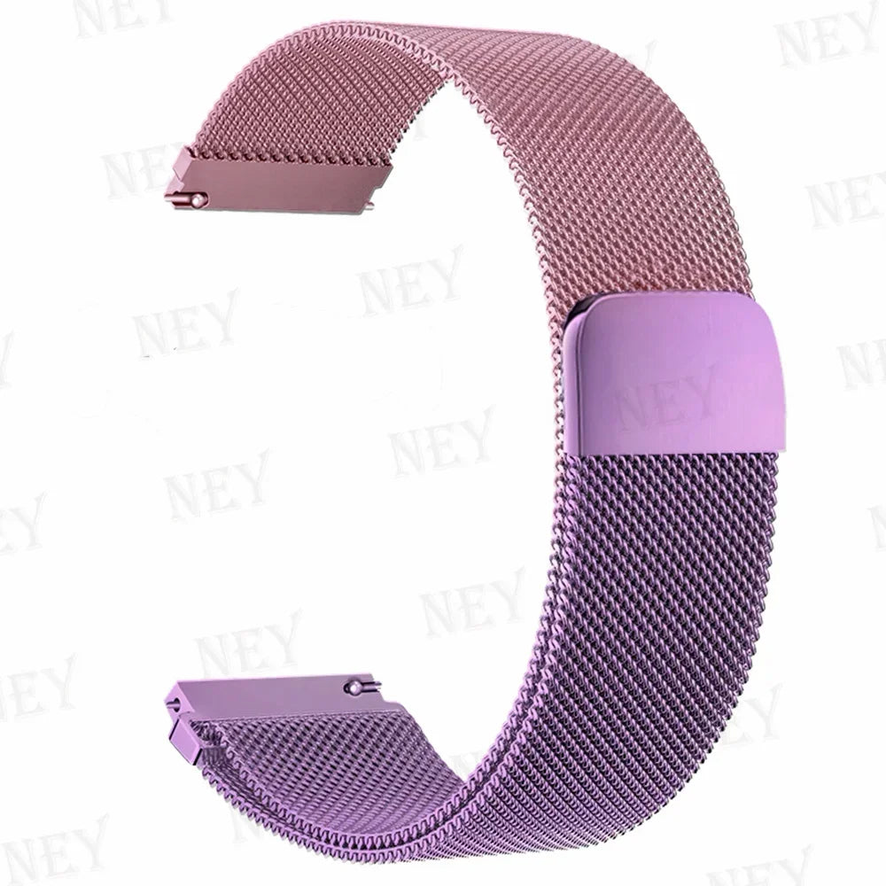 COROS Stainless Steel Milanese Mesh Watch Band - Rose Pink / Lavender