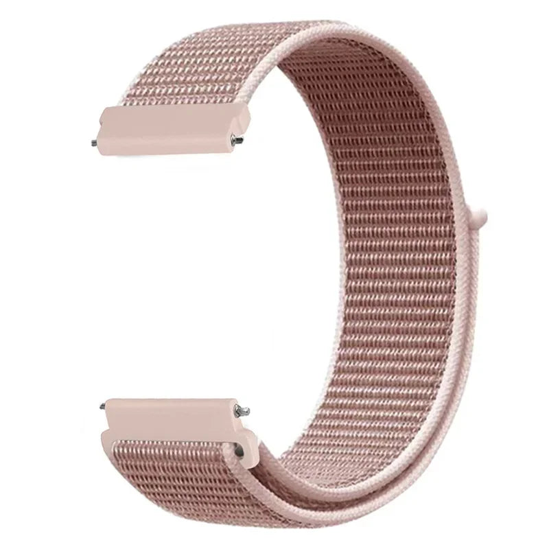 COROS Adjustable Nylon Loop Watch Band in Colors & Camo - Rose Pink