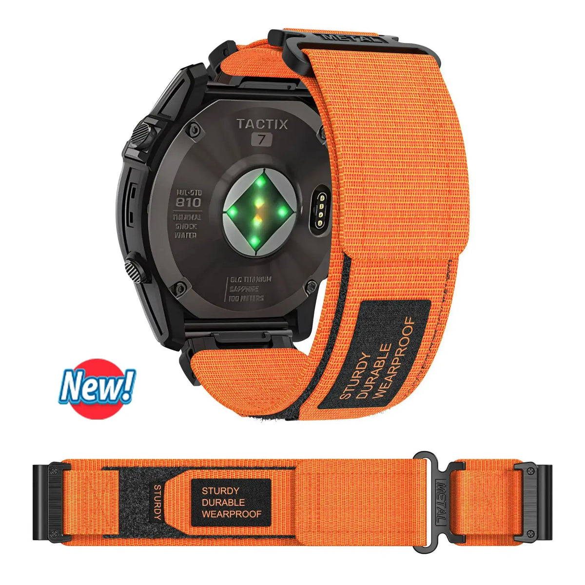 Garmin QuickFit Nylon Utility Loop Band in Orange