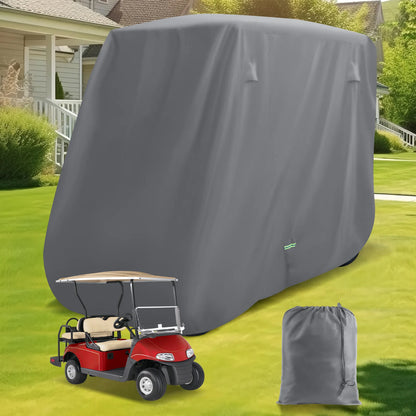 Heavy Duty Golf Cart Cover for 2+2 and 4 Passenger Carts, 600D
