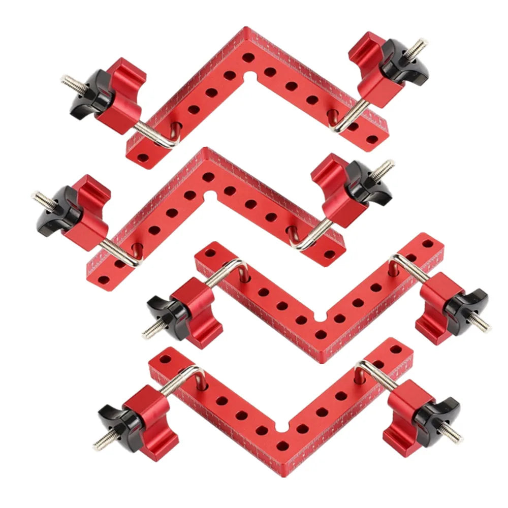 90° Clamping Squares with Clamps, 4-Pack