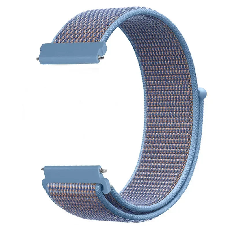 COROS Adjustable Nylon Loop Watch Band in Colors & Camo - Bright Blue