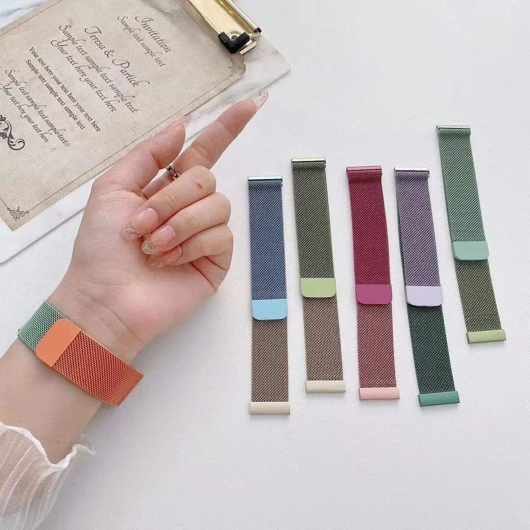 Polar Stainless Steel Milanese Mesh Band – gradient mesh colors