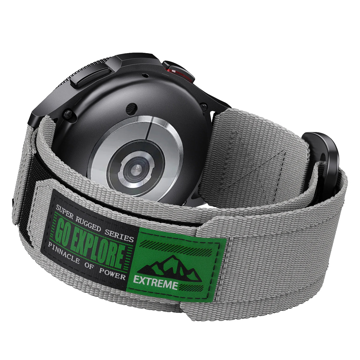Polar Nylon Sport Loop with GO EXPLORE Patch – Gray