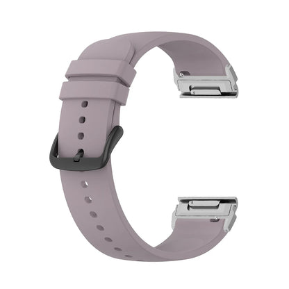 Garmin silicone watch strap in soft lavender, a comfortable and durable replacement band for smartwatches.