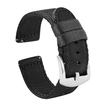Garmin Seatbelt Nylon Band in Black with Silver Buckle