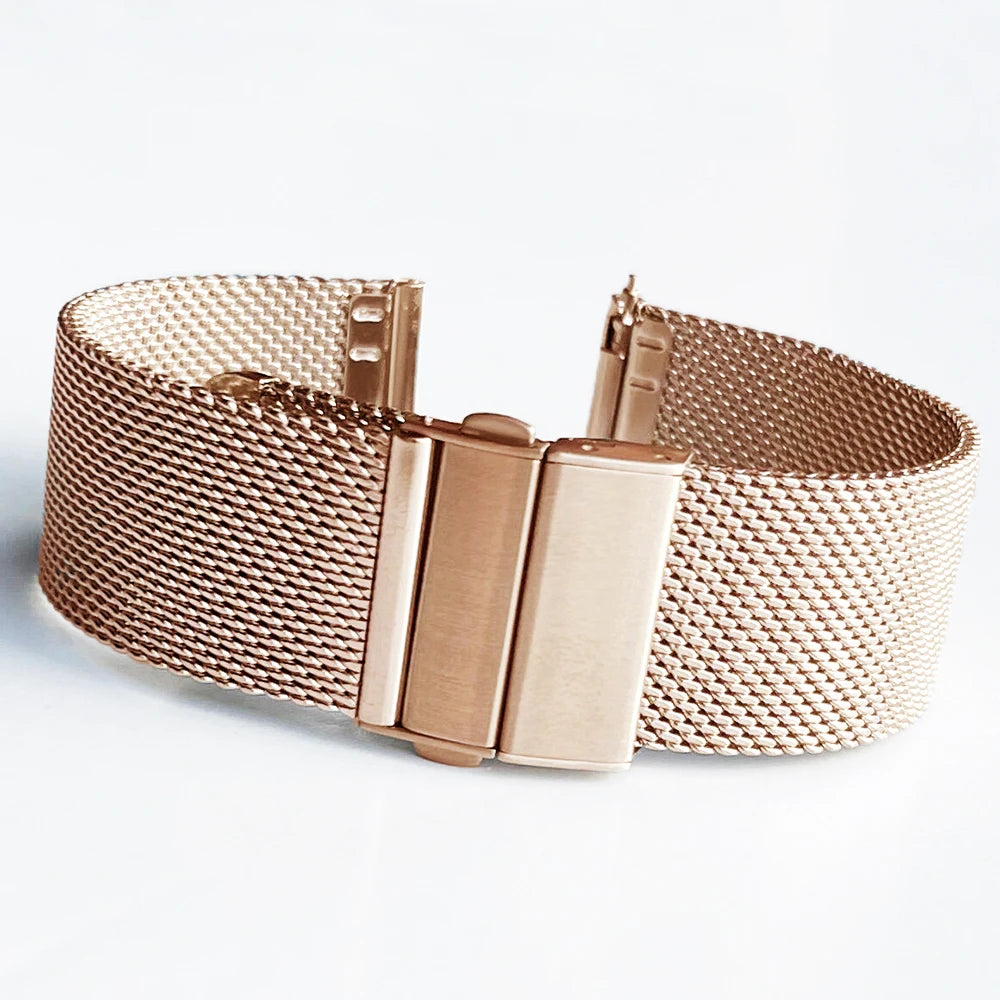 Garmin Milanese Mesh Band in Rose Gold