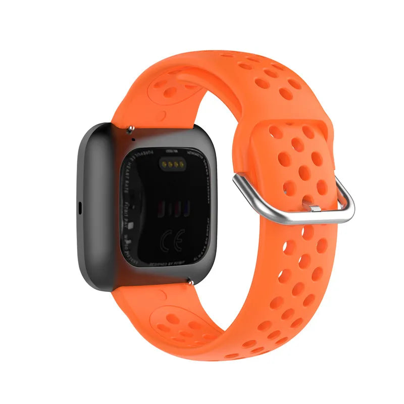Fitbit Versa, Sense & Blaze Perforated Silicone Band - Orange