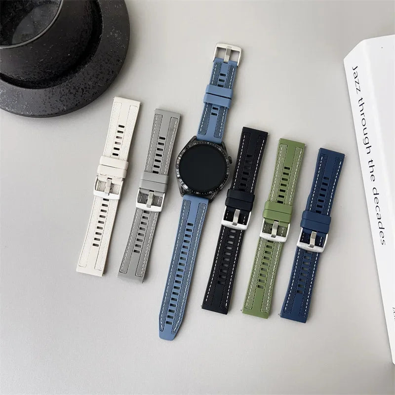 Textured Silicone Band for Motorola Moto — Textured strap color assortment