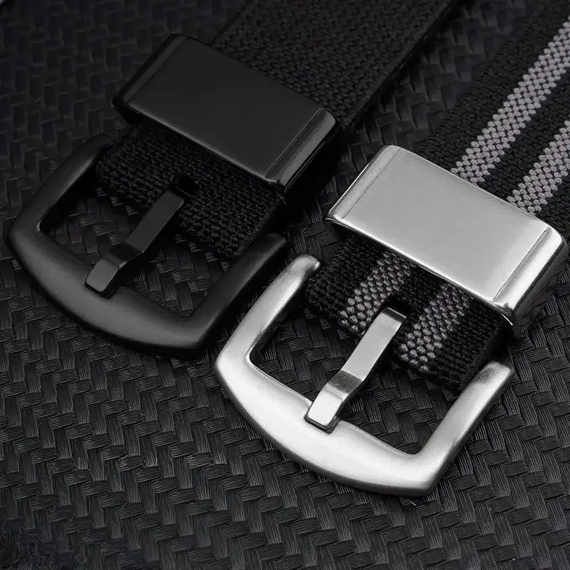 Nylon band buckle and wide keeper details