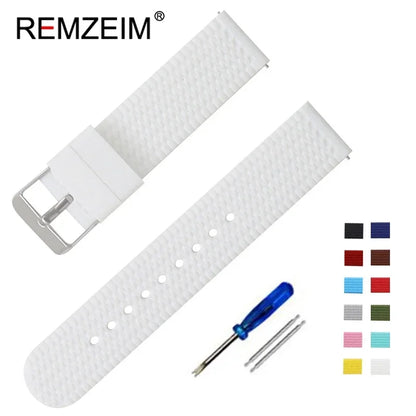 Garmin Textured Silicone Sport Band in White