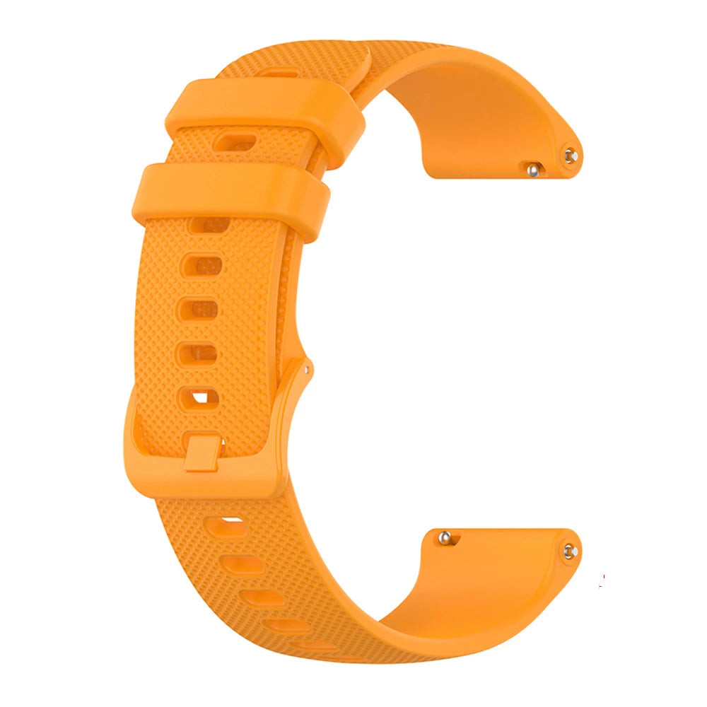COROS Textured Silicone Band with Matching Buckle – Amber Orange Strap