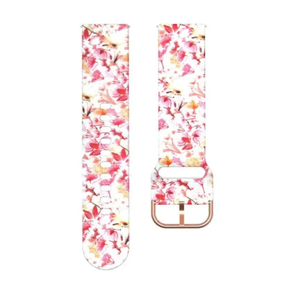 Garmin Printed Silicone Band in Pink Dandelion
