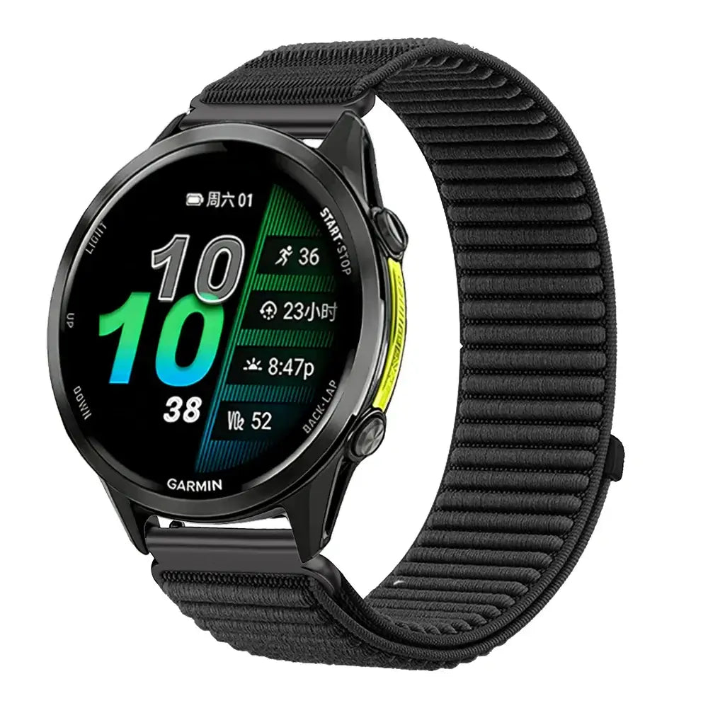 Amazfit Ribbed Nylon Sport Loop Watch Band - Black