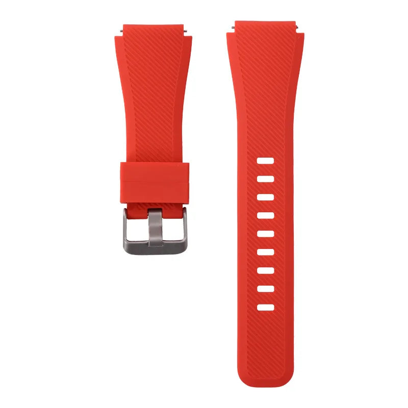 Motorola Moto Textured Silicone Band with Wide Keeper — Red