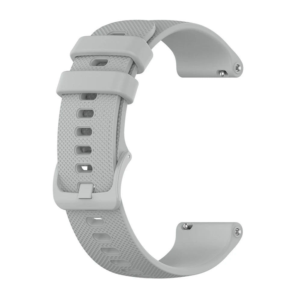 COROS Textured Silicone Band with Matching Buckle – Gray Strap