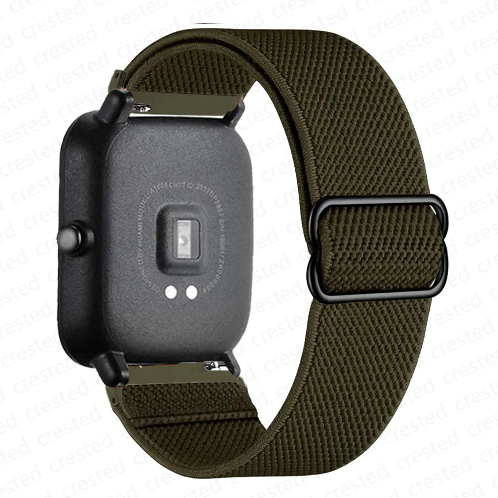 Adjustable Nylon Loop Band for Polar – Olive Green