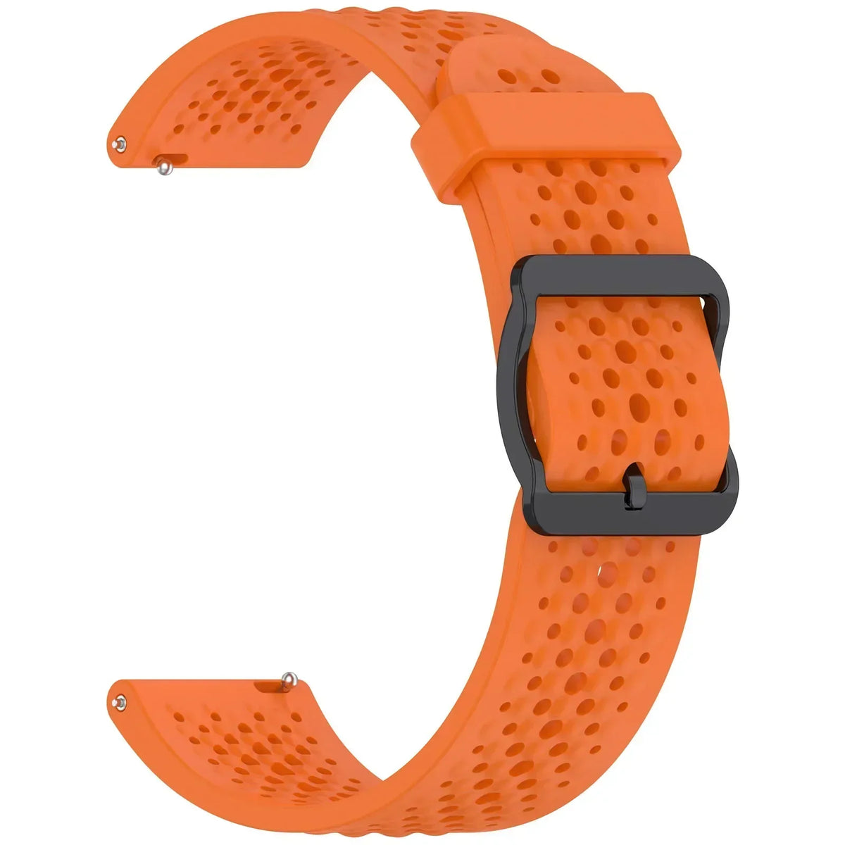 Perforated Silicone Buckle Band for Polar – Orange