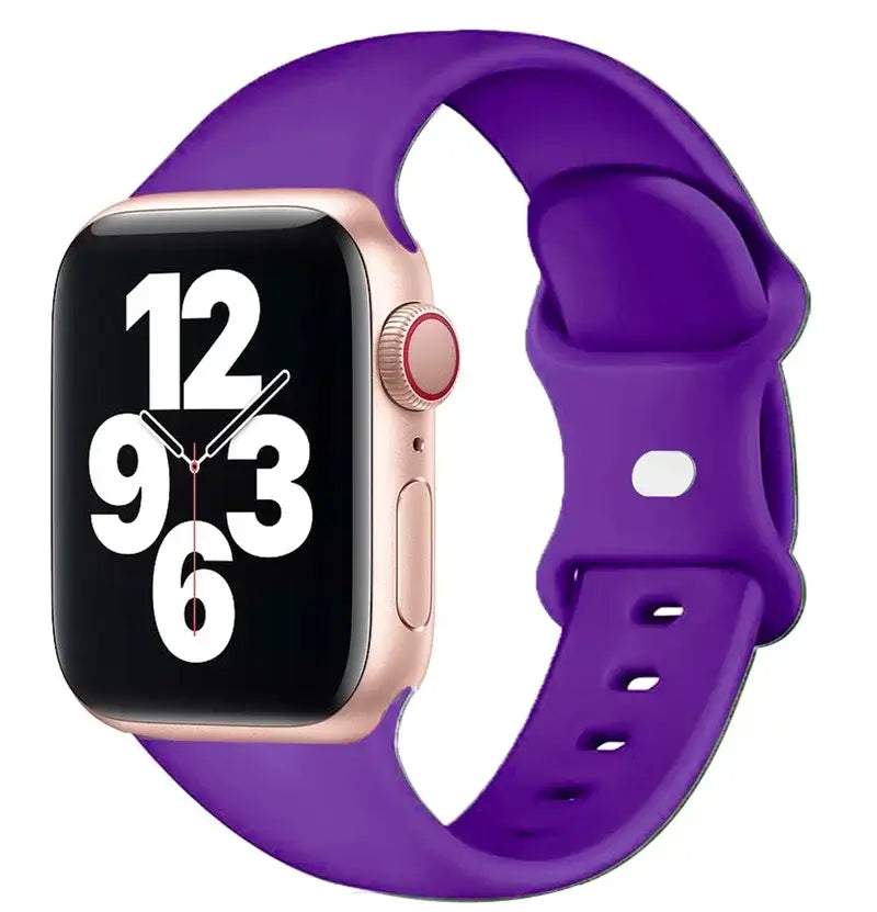 Violet classic silicone Apple Watch sport band