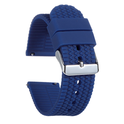 Tread Pattern Silicone Band in Navy Blue