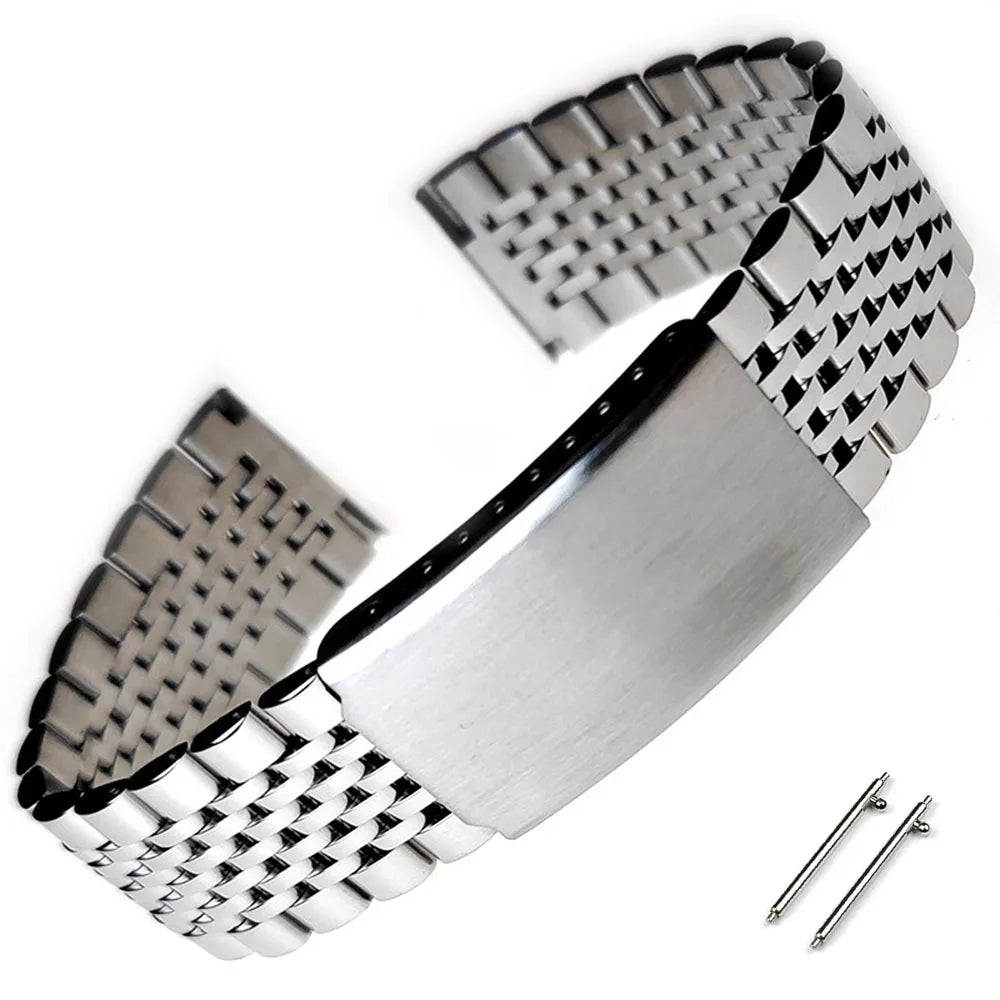 Garmin Beads of Rice Steel Bracelet in a polished finish