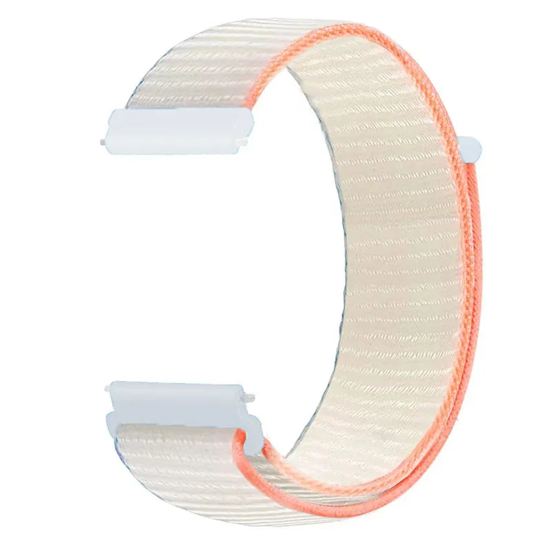 Polar Adjustable Nylon Sport Loop Band – Cream / Peach Edge