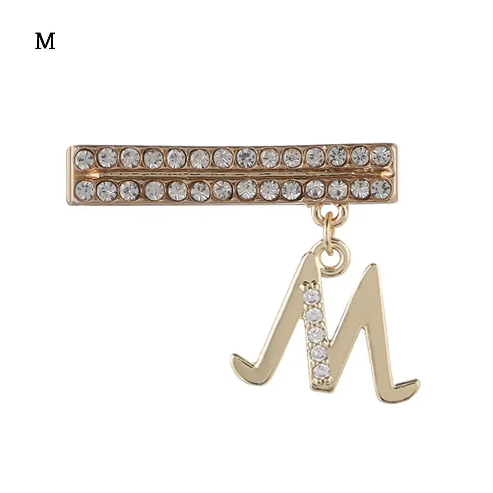Decorative letter charm "M" with crystals for Apple Watch band, adding elegance and style to your smartwatch.