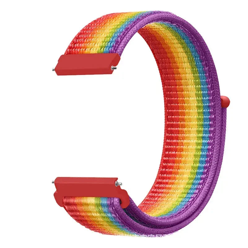 COROS Adjustable Nylon Loop Watch Band in Colors & Camo - Rainbow