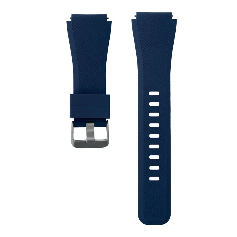 Motorola Moto Textured Silicone Band with Wide Keeper — Navy Blue