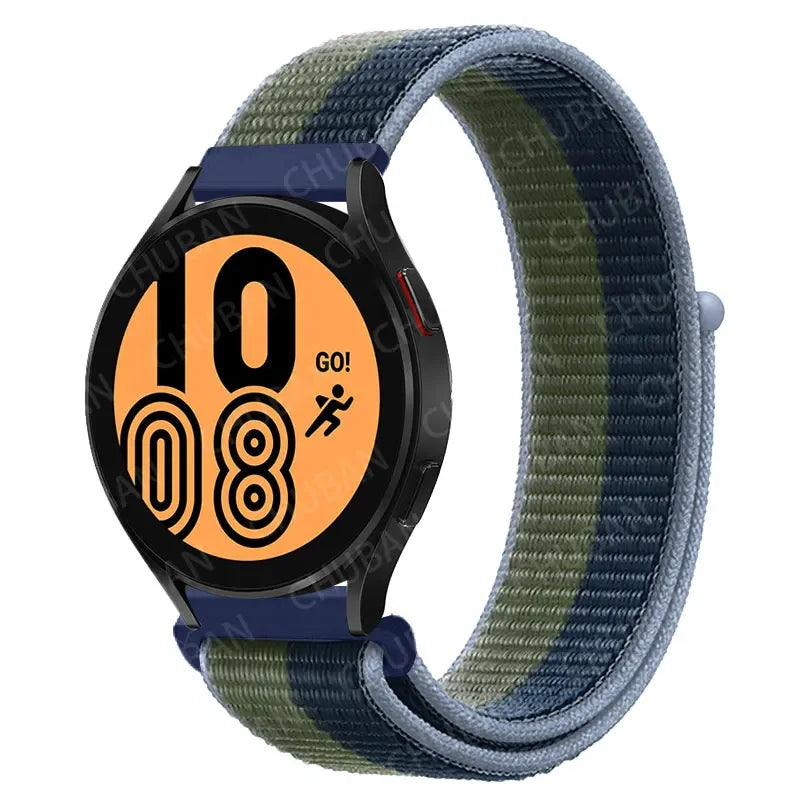 COROS Nylon Sport Loop Watch Band in Solid & Mixed Colors - Green / Blue