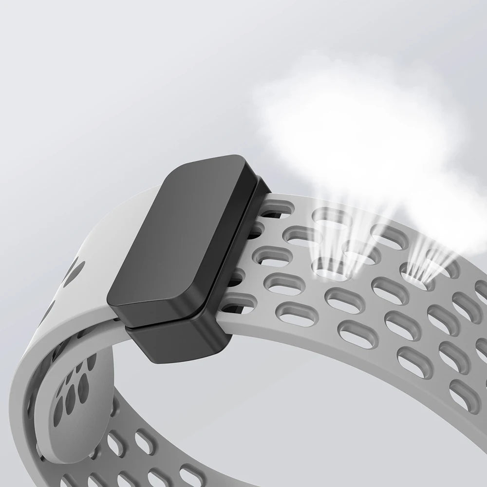 Polar Perforated Silicone Band with Magnetic Clasp — Perforated silicone surface