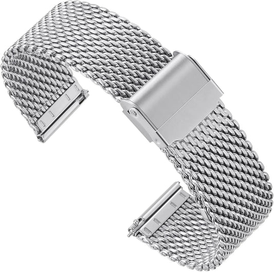 Shark Mesh Steel Band in Silver