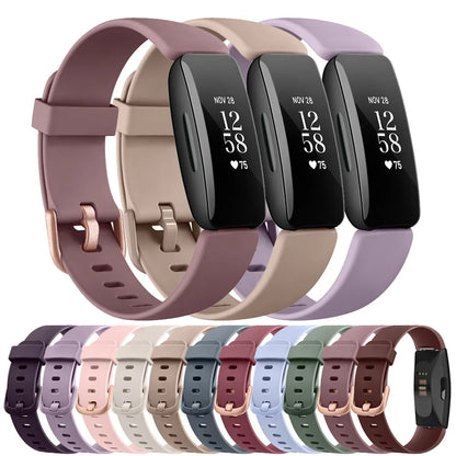 Fitbit Inspire 3, Inspire 2, Inspire 1, Inspire HR Silicone Band – Soft Waterproof Strap