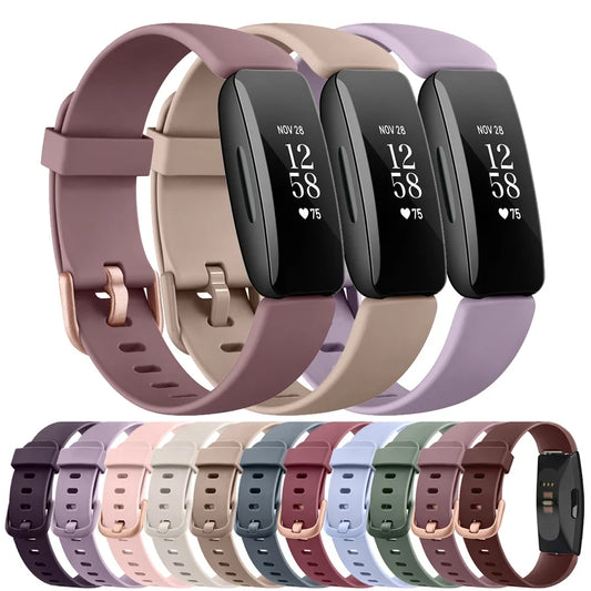 Fitbit Inspire 3, Inspire 2, Inspire 1, Inspire HR Silicone Band – Soft Waterproof Strap