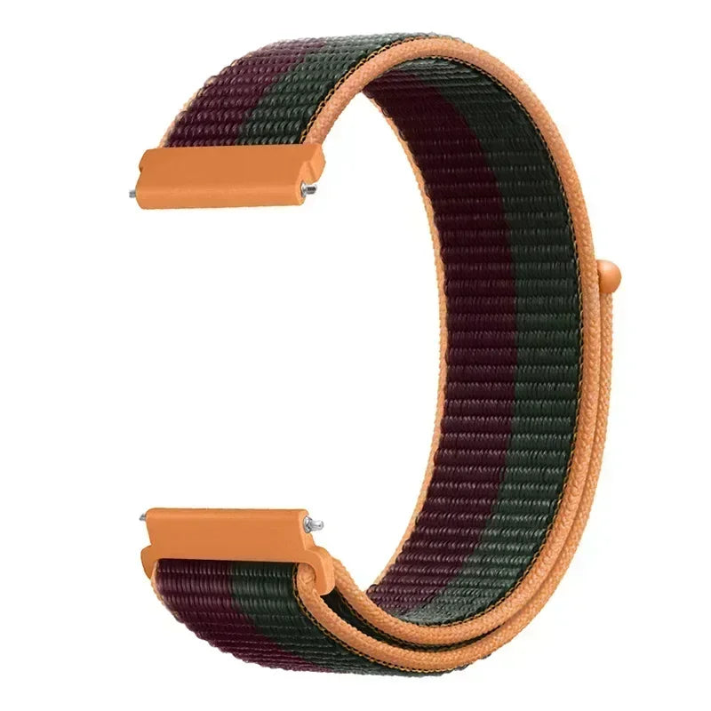 Polar Woven Nylon Hook-and-Loop Band – Cherry / Green / Orange