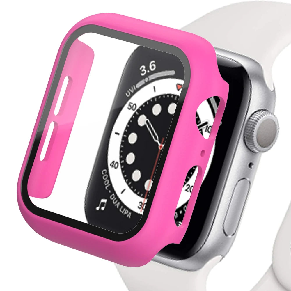 Quality protective pink case for Apple Watch, offering durability and stylish protection from scratches and drops.