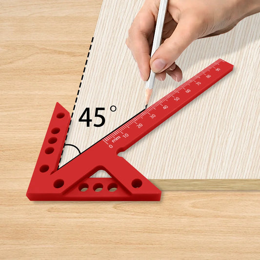 45° & 90° Center Finder and Marking Ruler, Aluminum