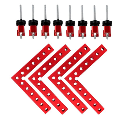 90° Clamping Squares with Clamps, 4-Pack