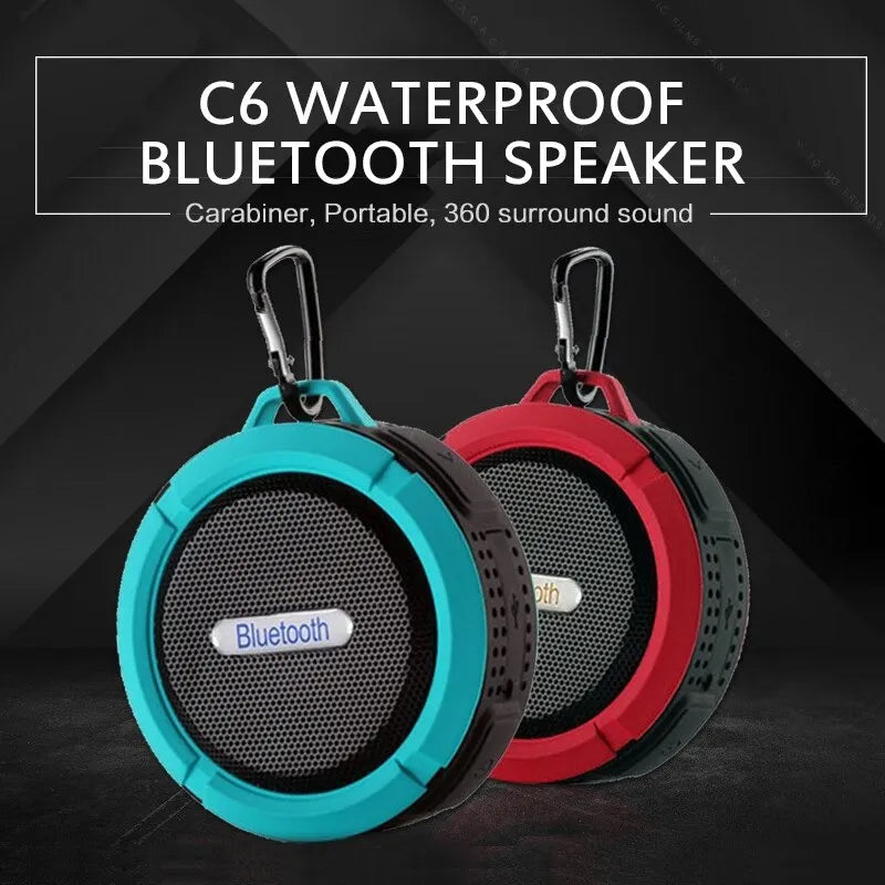 Waterproof Bluetooth Speaker with Clip for Golf Carts