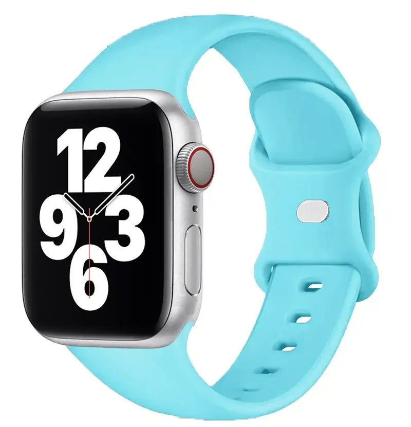 Sky Blue classic silicone Apple Watch sport band