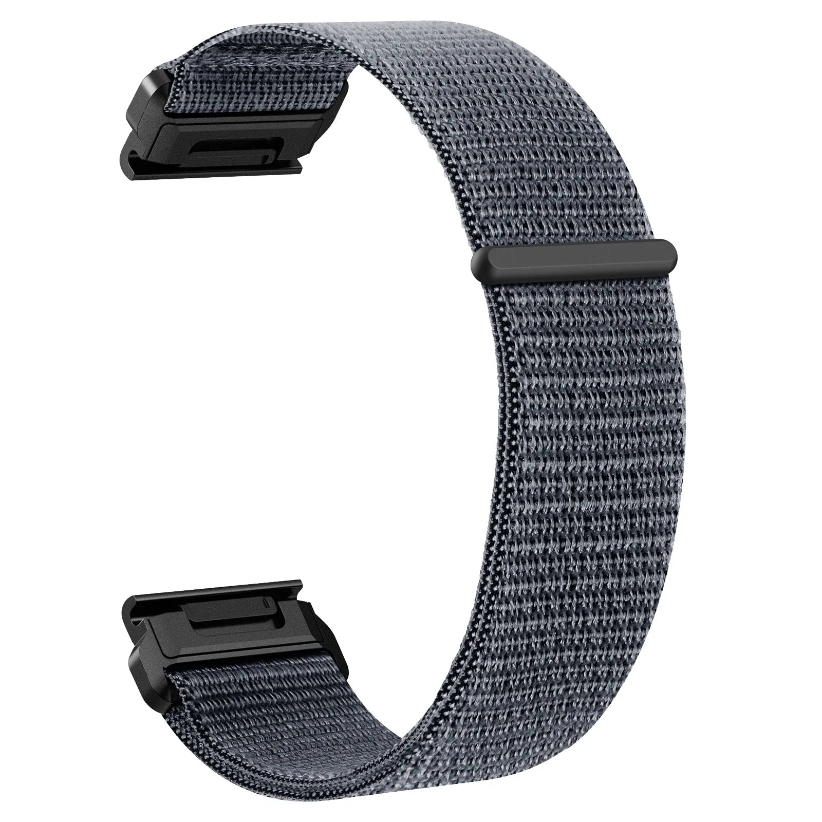 Garmin nylon quick release strap in grey, soft and comfortable band for smartwatch, ideal for all-day wear.