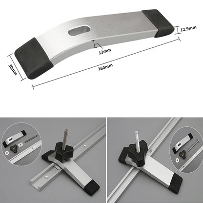 T-track hold-down clamp dimensions, 160 x 30mm