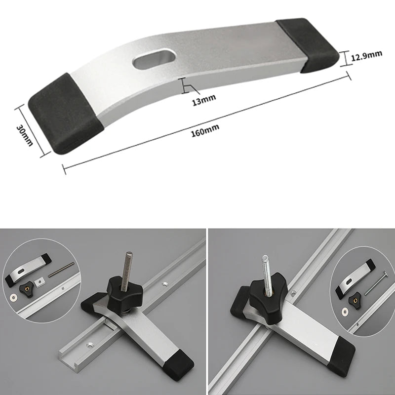 T-track hold-down clamp dimensions, 160 x 30mm