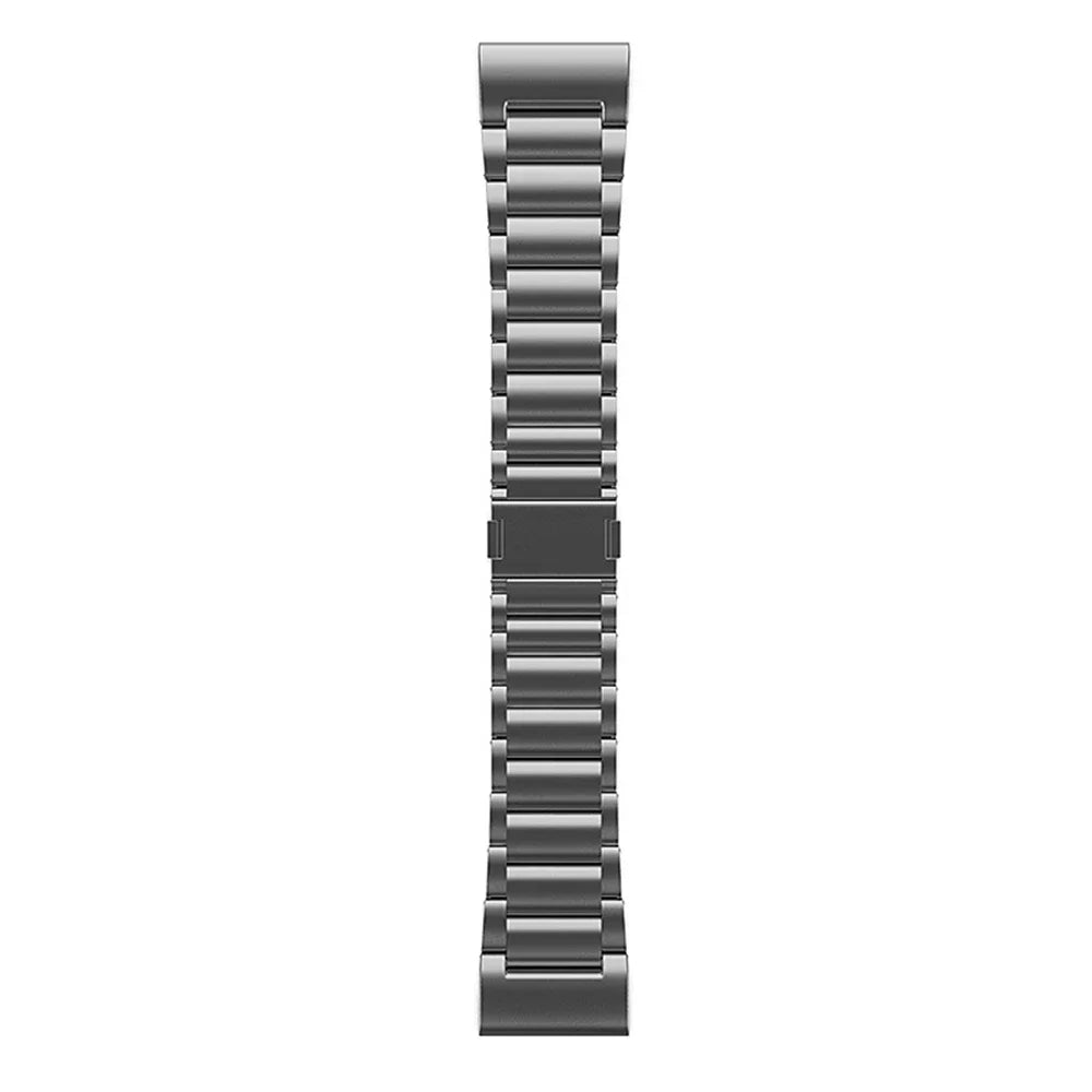 Garmin titanium replacement strap with magnetic closure, durable design for Garmin smartwatches.
