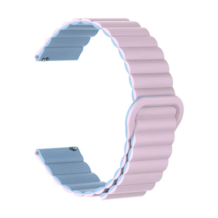 Polar Ribbed Magnetic Silicone Loop Band – Lavender / Light Blue