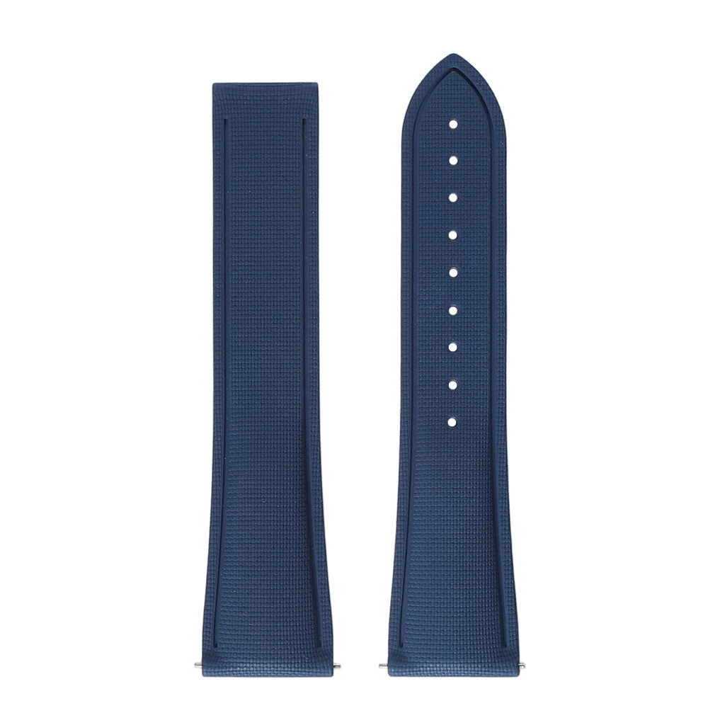 Garmin Sailcloth-Texture FKM Rubber Band in Navy Blue, strap only