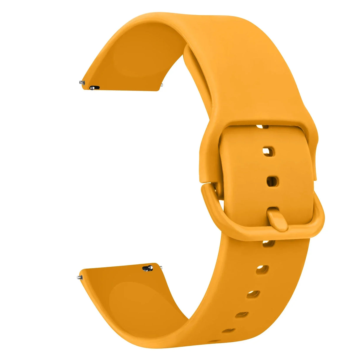 Polar Silicone Watch Band with Matching Buckle — Mustard Yellow
