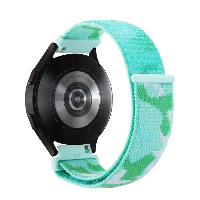 COROS Adjustable Nylon Loop Watch Band in Colors & Camo - Lime Camo