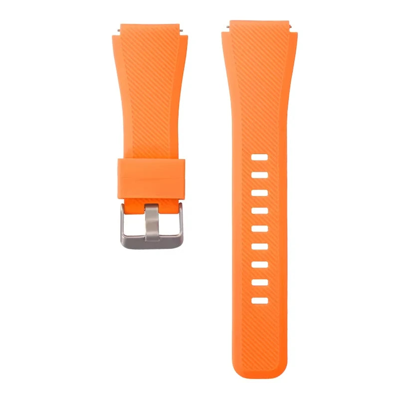 COROS Textured Silicone Watch Band with Pin Buckle - Orange